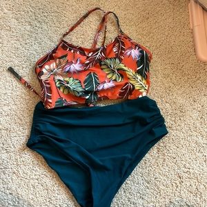 Zaful 2 piece longline bikini